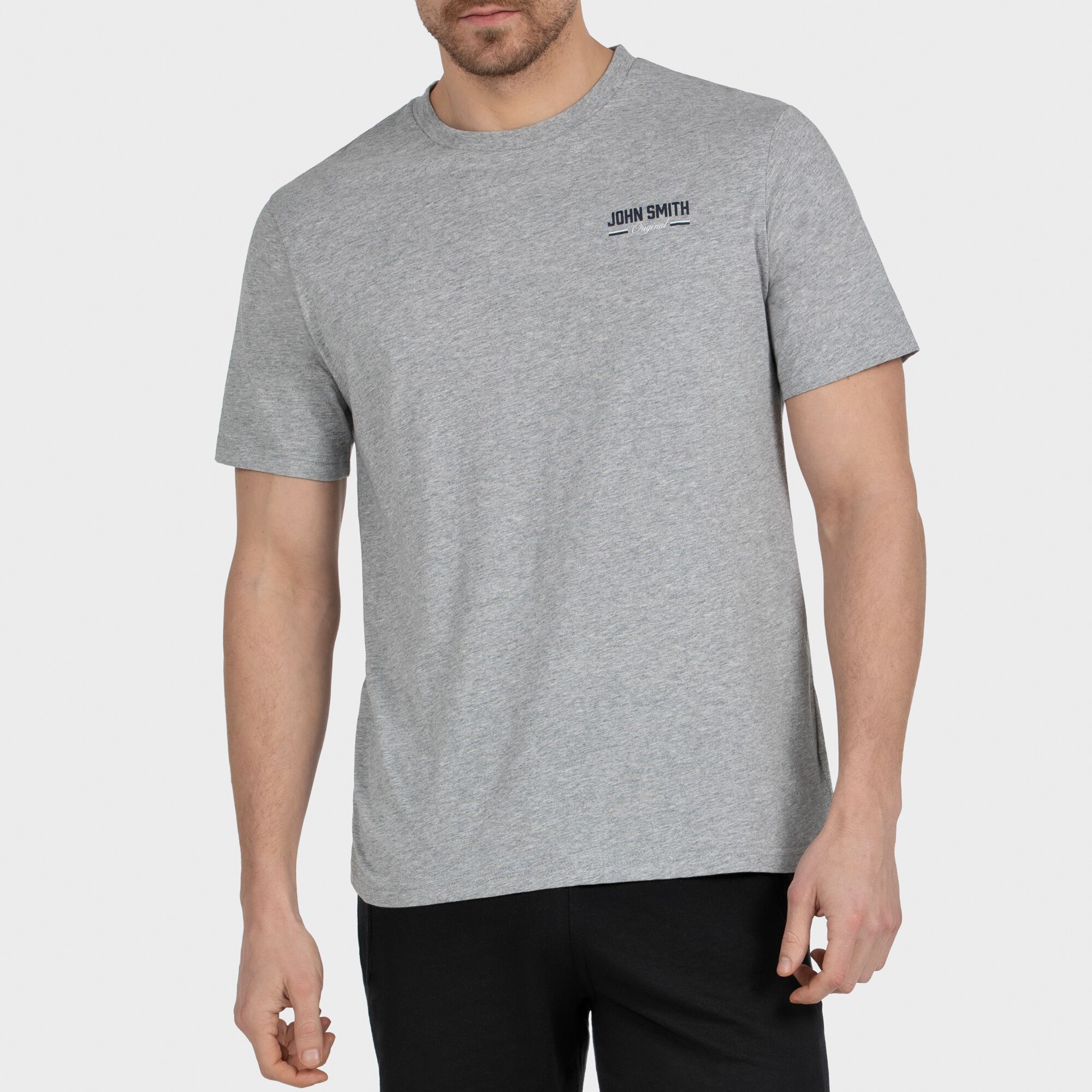 John Smith Camiseta M/C Hombre CEDILLO GRIS MEDIO VIGORE Gris medio