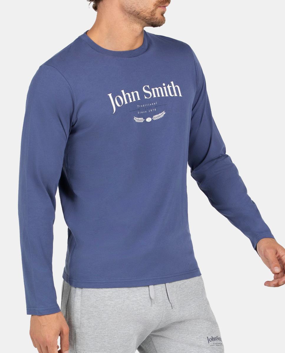 Camiseta M/L Hombre BARZA JOHN SMITH - Azul Azul-3