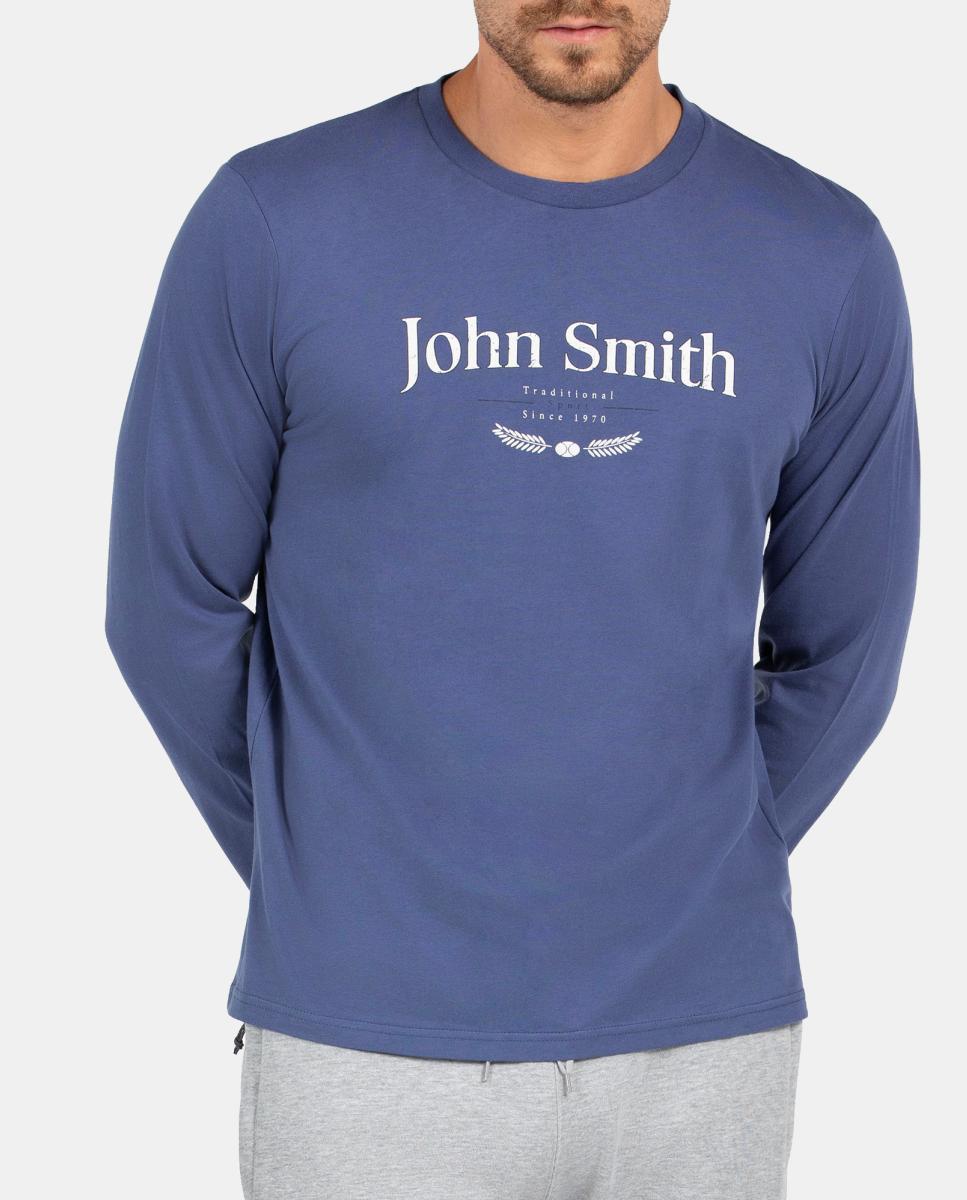 Camiseta M/L Hombre BARZA JOHN SMITH - Azul Azul-5