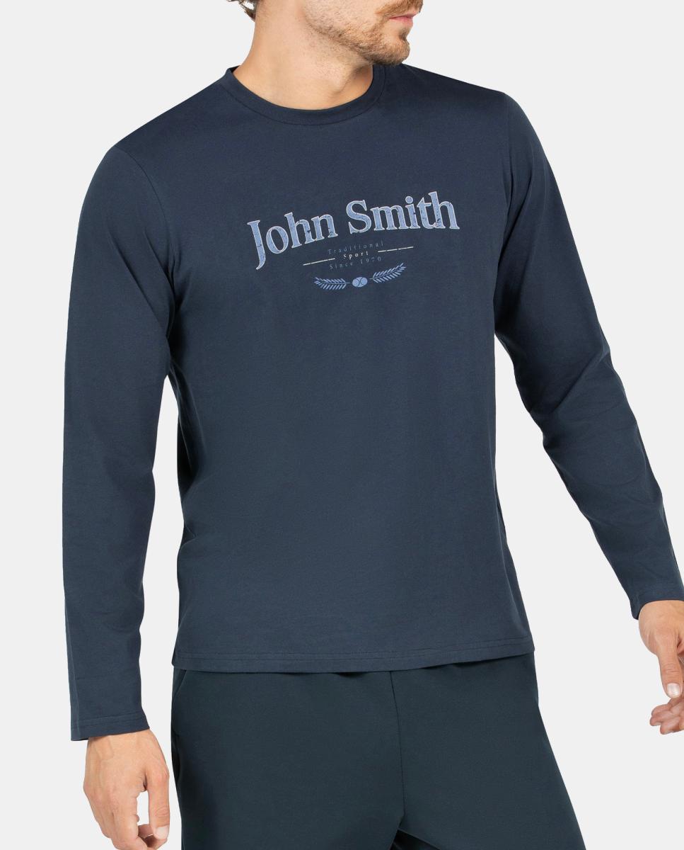 Camiseta M/L Hombre BARZA JOHN SMITH - Azul Azul-3