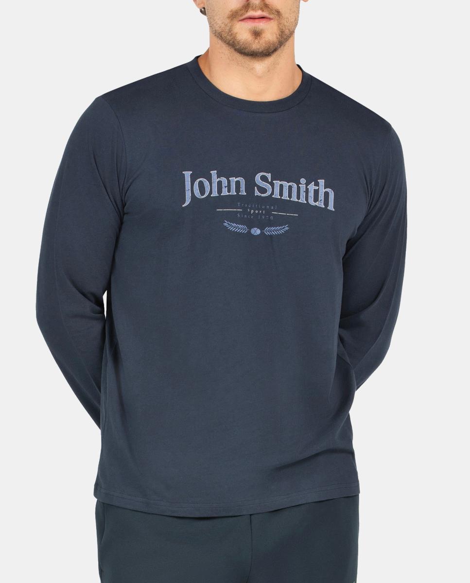 Camiseta M/L Hombre BARZA JOHN SMITH - Azul Azul-5