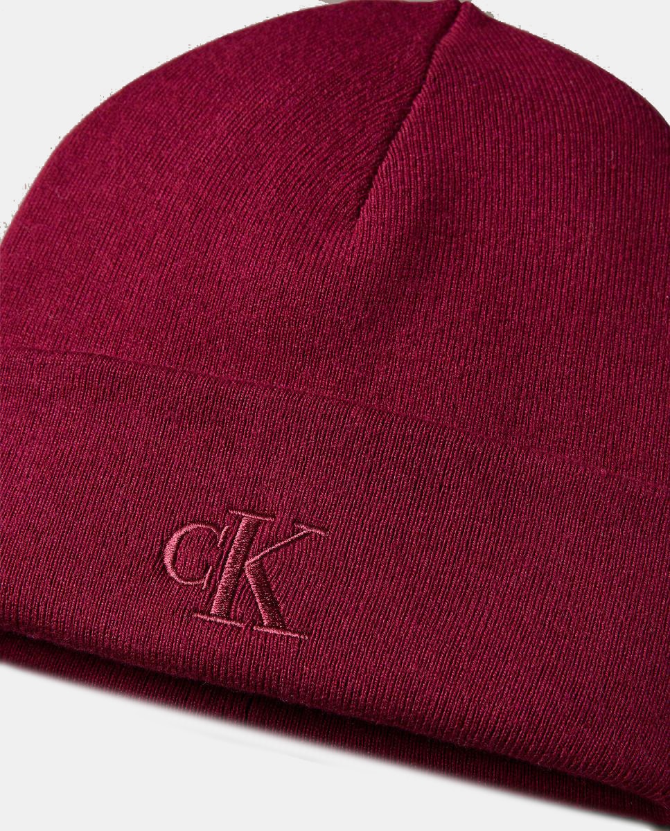 Gorro com Logótipo Bordado Rosa-3