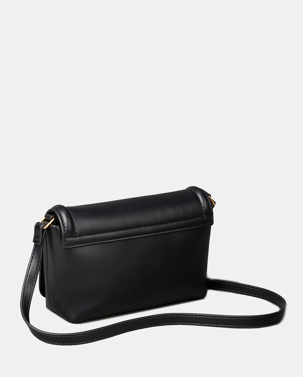Bolso bandolera cierre solapa con logo CK - Calvin Klein - Negro Negro-2