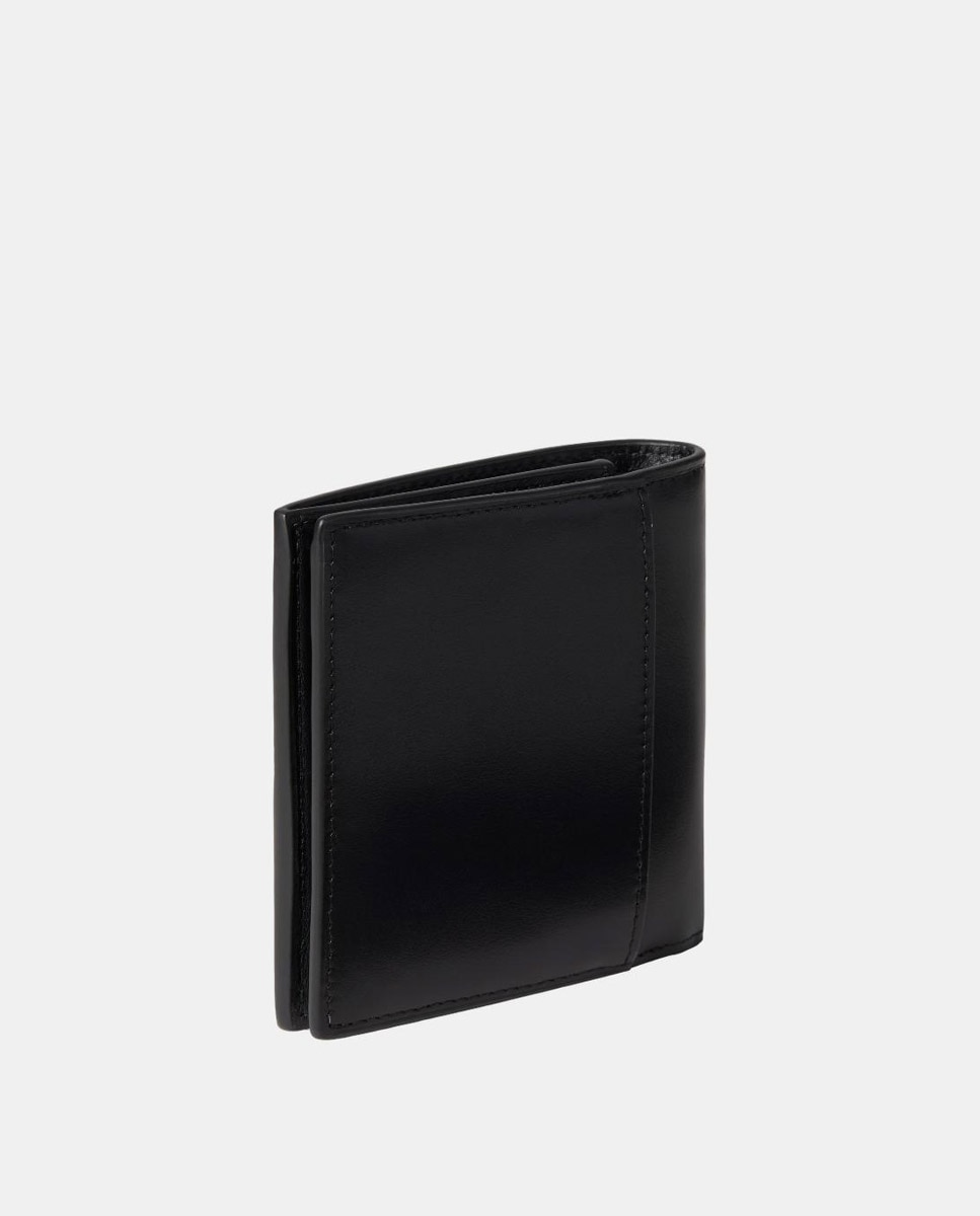 Carteira com Placa Prateada Preto-2