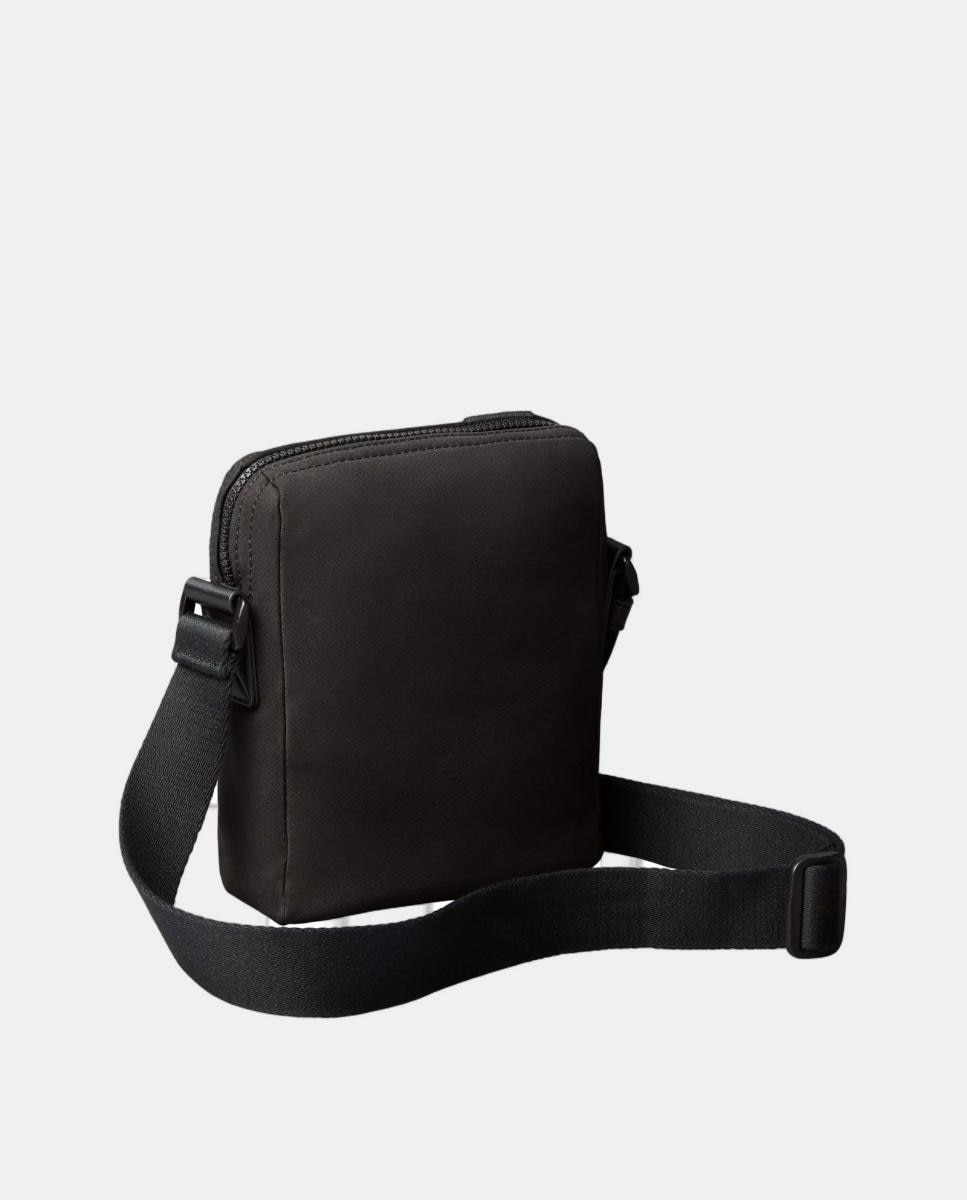 Mala a Tiracolo com Logótipo de Emblema Preto-2