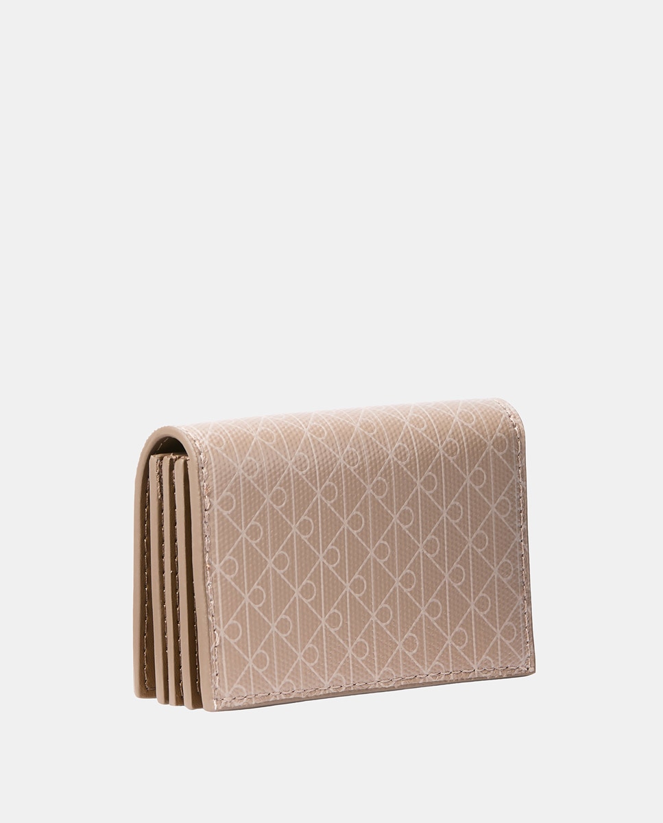 Porta-Cartões com Estampado de Monograma Multicolor-2