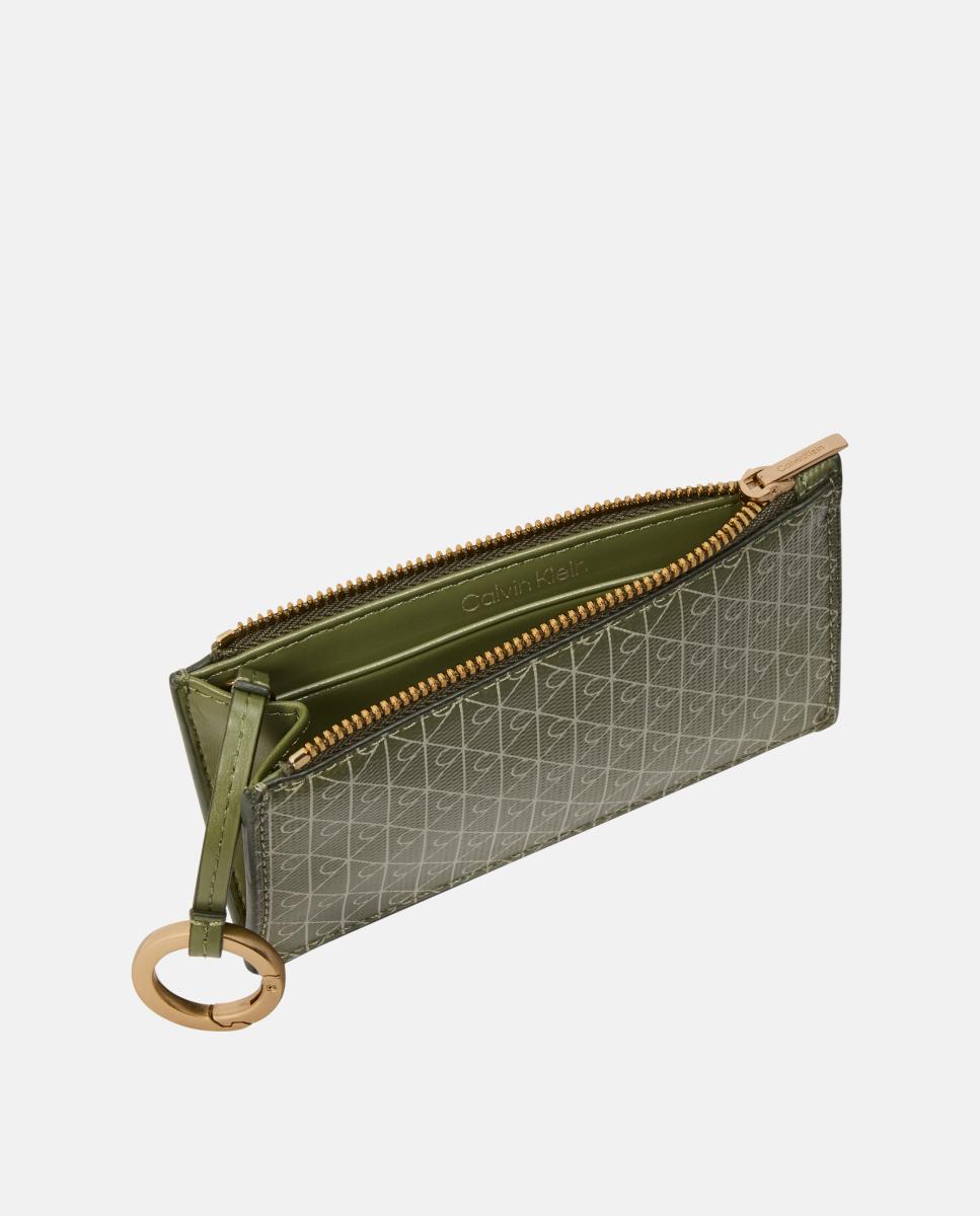 Porta-Cartões com Estampado de Monograma Multicolor-4