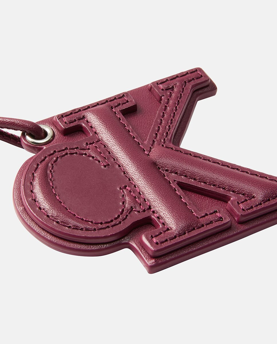 Porta-Chaves em Pele com Logótipo CK Rosa-3