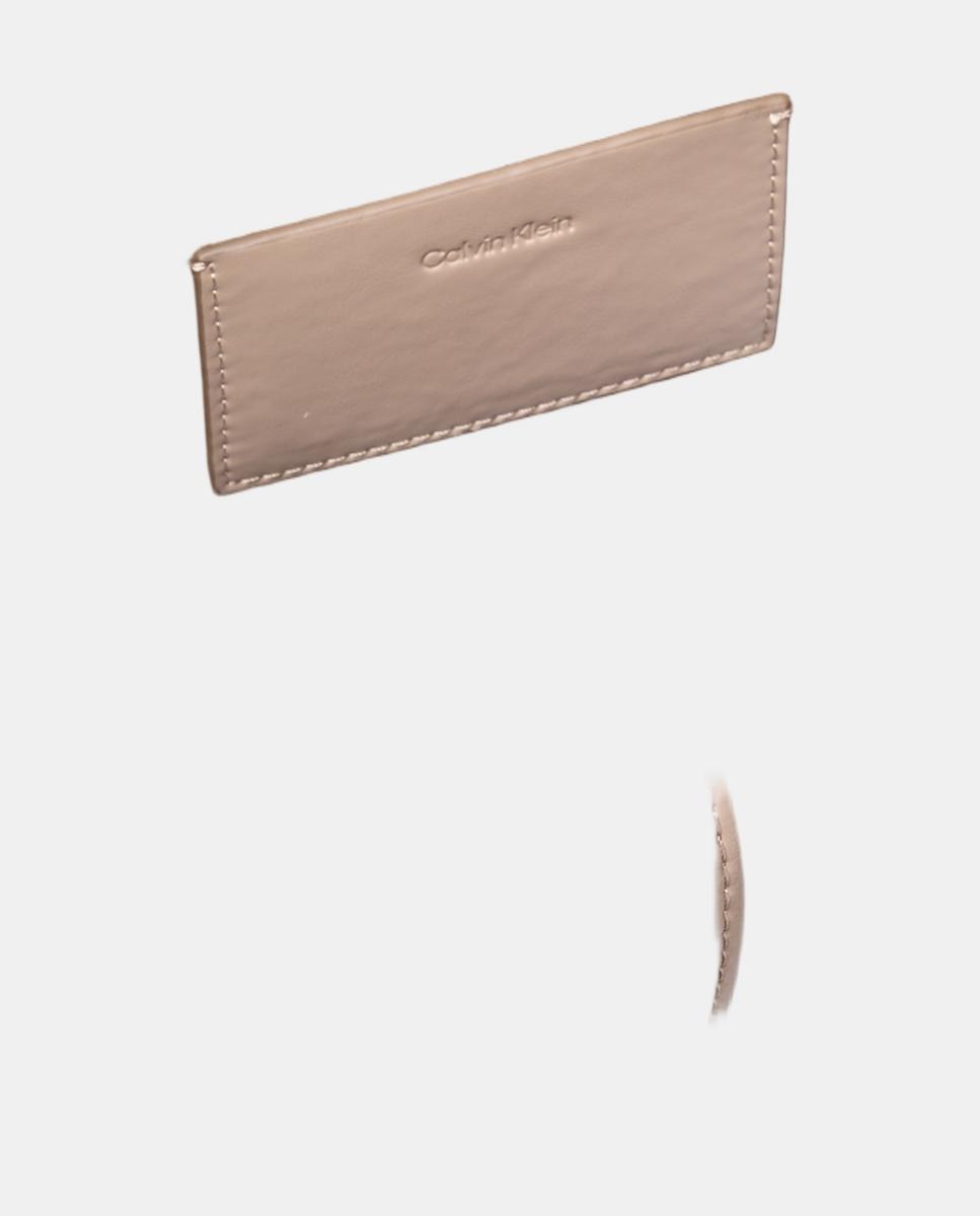Mala Tipo Tote com Logótipo CK Castanho-3
