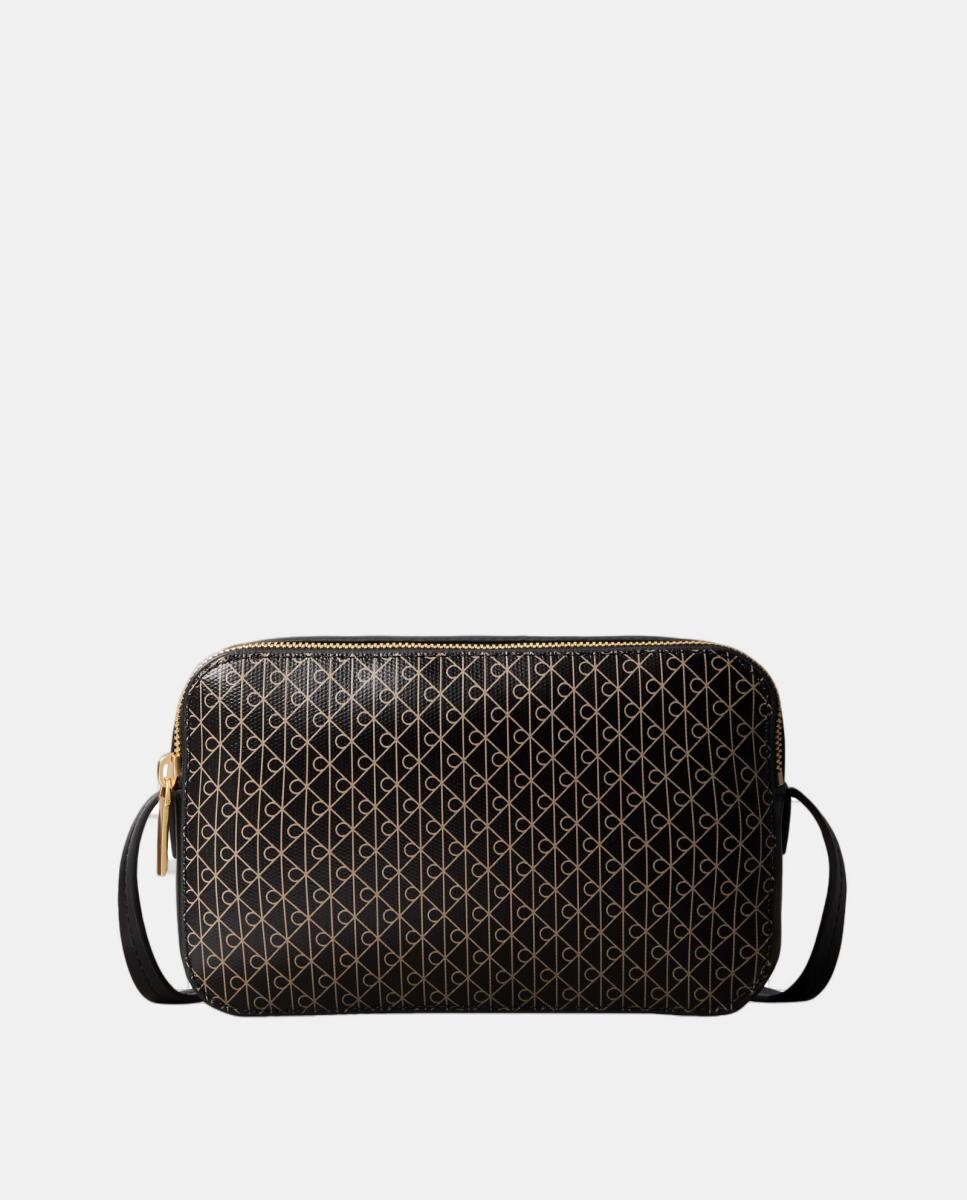Bolso bandolera Calvin Klein con estampado monogram Emblem - Negro Negro-1