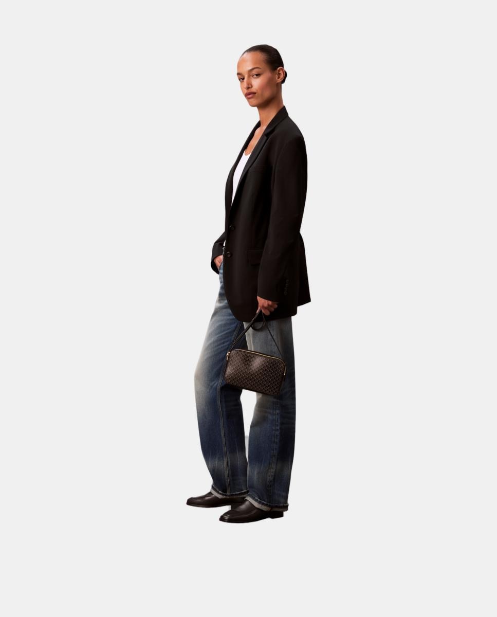 Bolso bandolera Calvin Klein con estampado monogram Emblem - Negro Negro-4