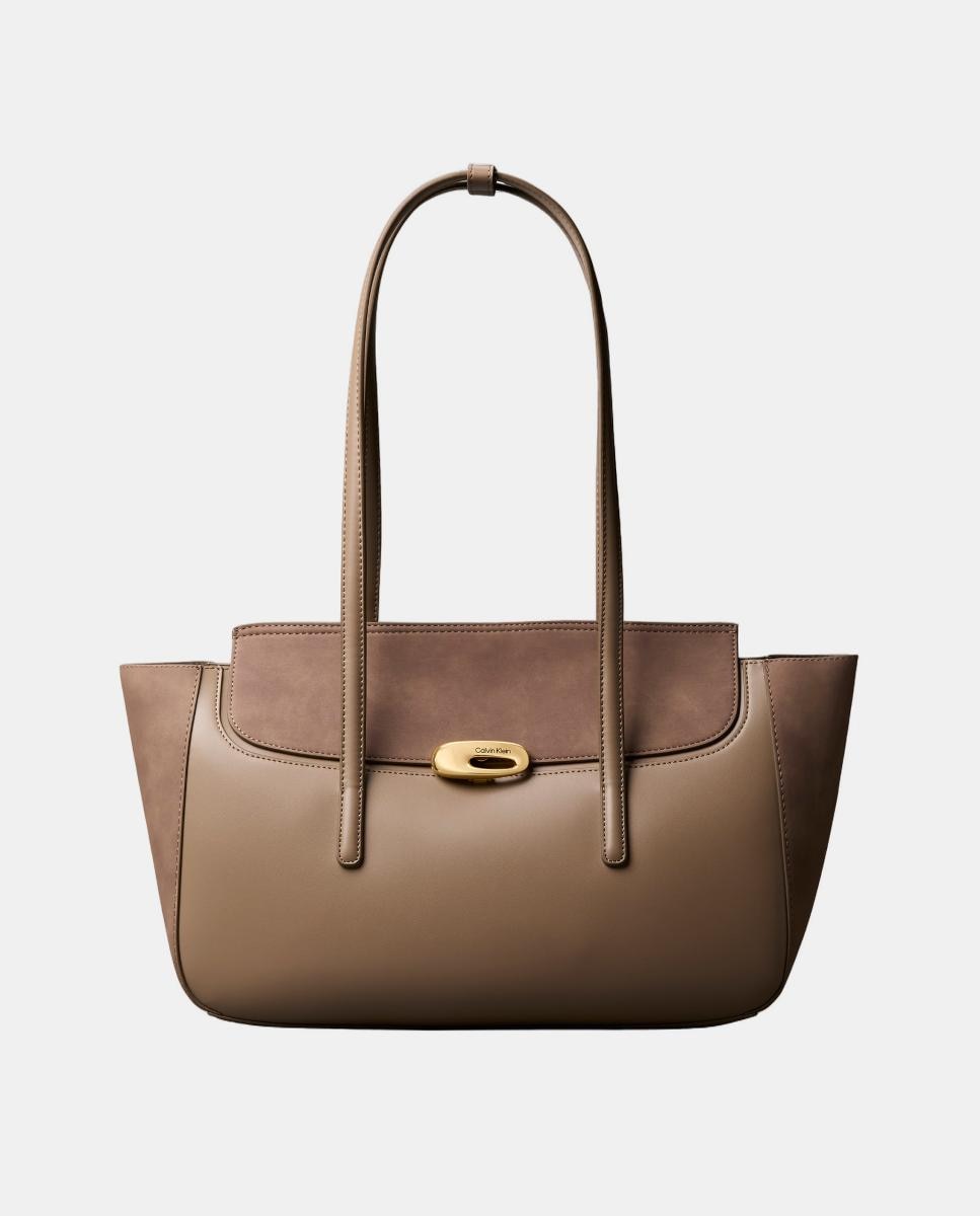 Imagem 0 de Mala Tipo Tote com Detalhe Dourado