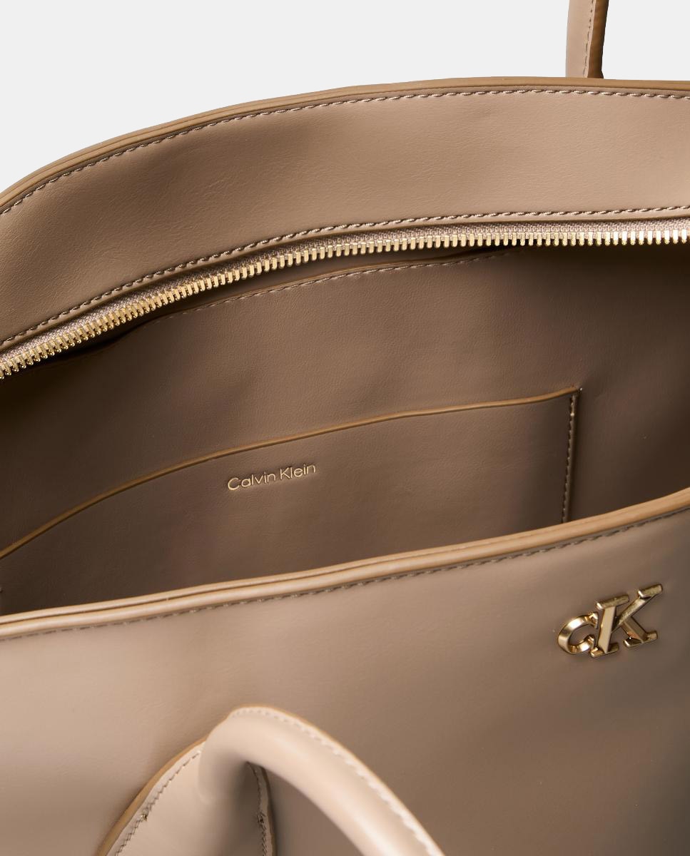 Mala Tipo Tote Castanho-3