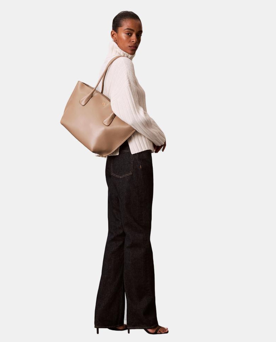 Mala Tipo Tote Castanho-5