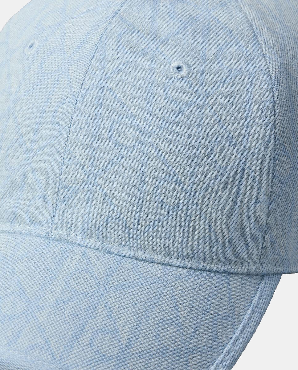 Boné de Ganga com Estampado de Monograma Azul-3
