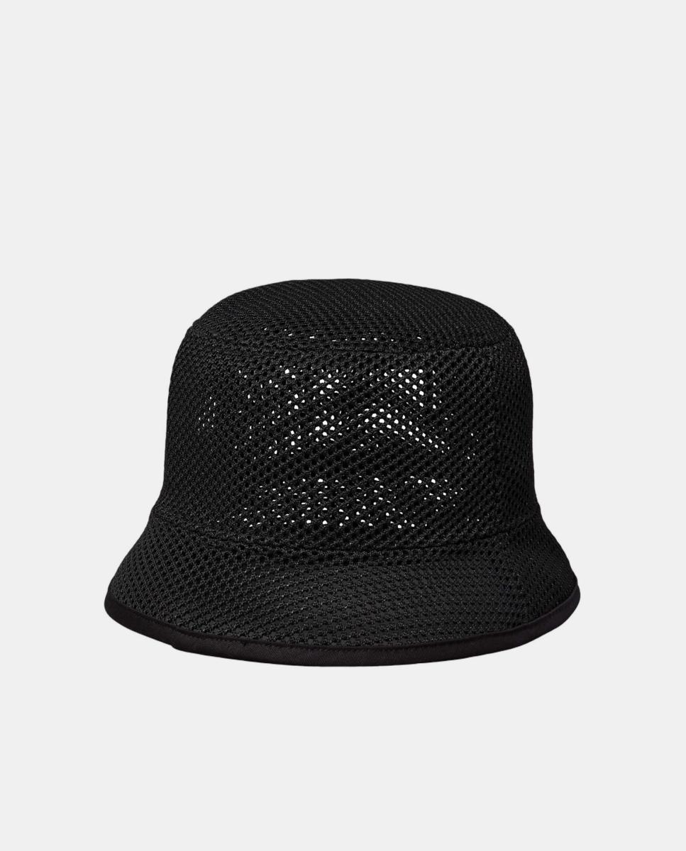 Chapéu Tipo Bucket de Malha Preto-2
