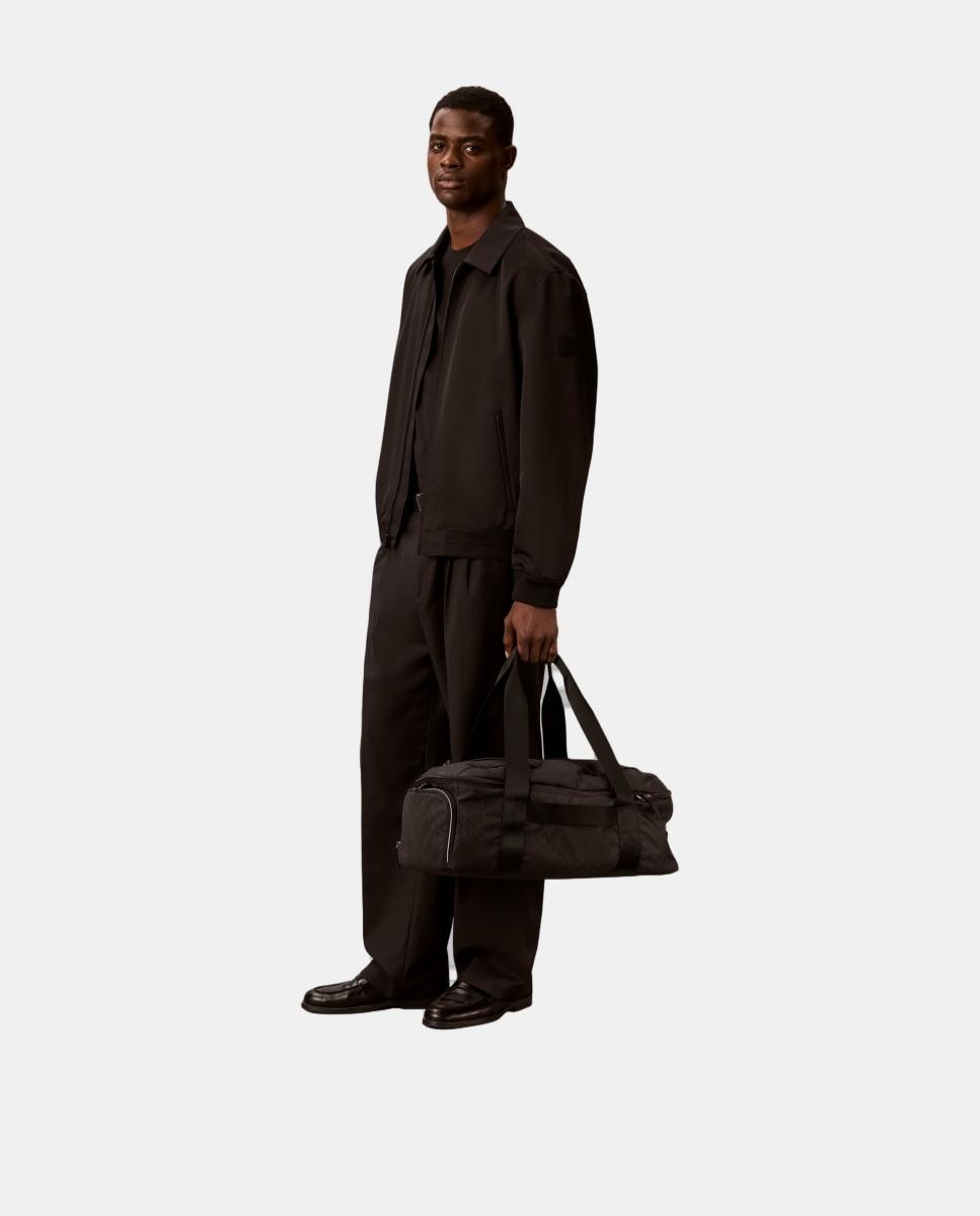 Bolsa de viaje Calvin Klein con estampado monogram Emblem en nylon - Negro Negro-2