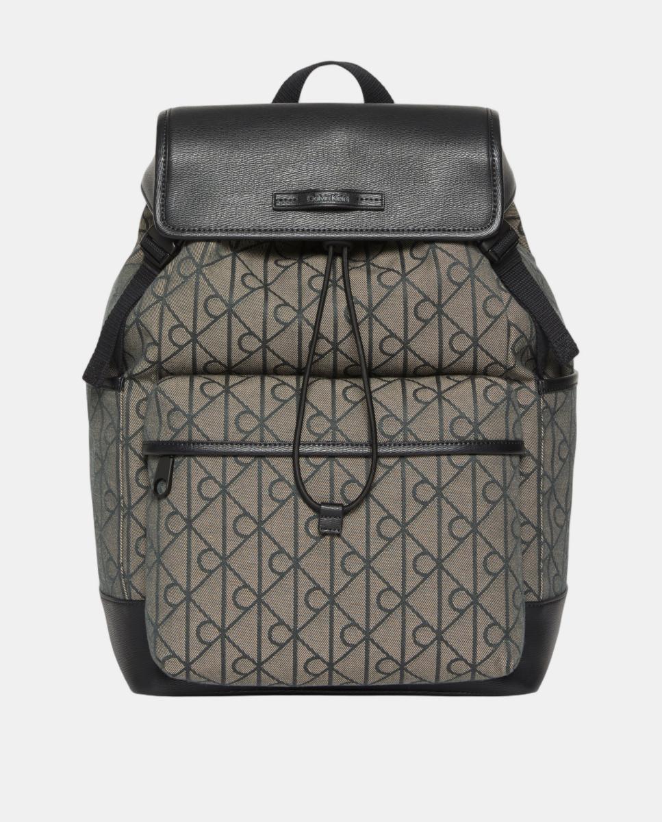 Mochila Calvin Klein con estampado monogram Emblem en jacquard - Multicolor Multicolor-1