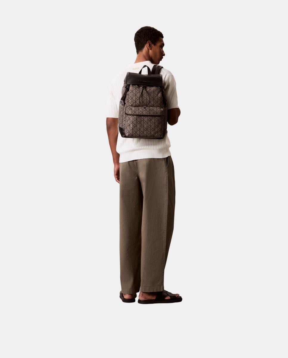 Mochila Calvin Klein con estampado monogram Emblem en jacquard - Multicolor Multicolor-2