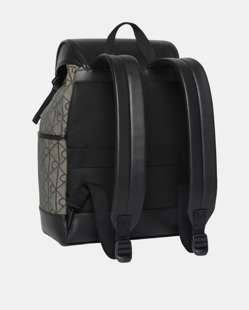 Mochila Calvin Klein con estampado monogram Emblem en jacquard - Multicolor Multicolor-3