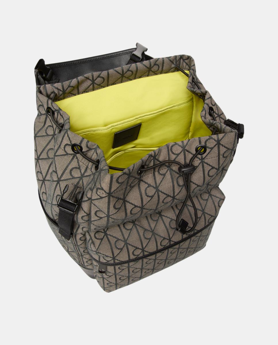 Mochila Calvin Klein con estampado monogram Emblem en jacquard - Multicolor Multicolor-4