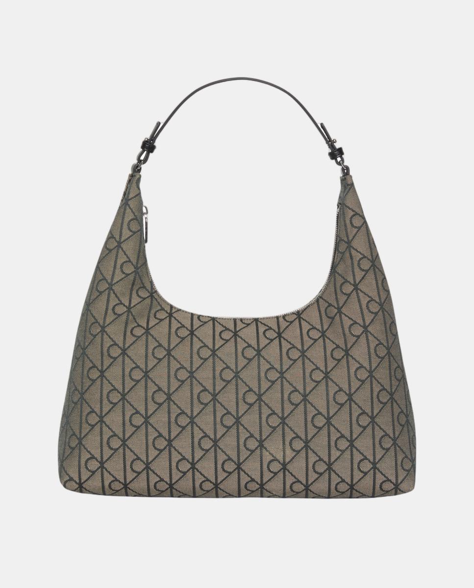 Imagem 1 de Mala de Ombro com Estampado Emblem em Jacquard