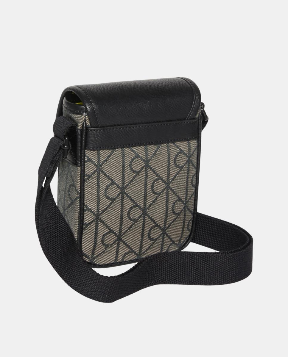 Bolso bandolera Calvin Klein con estampado monogram Emblem en Jacquard - Multicolor Multicolor-3