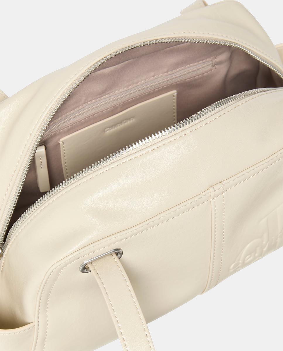 Mala de Ombro com Bolsos Laterais Cru-3