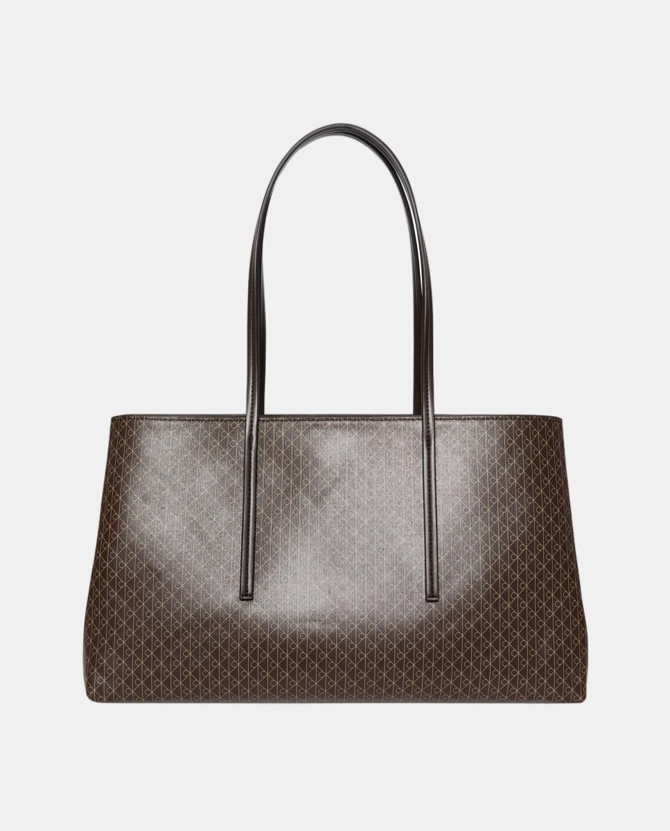 Imagem 0 de Mala Shopper com Estampado de Monograma Emblem