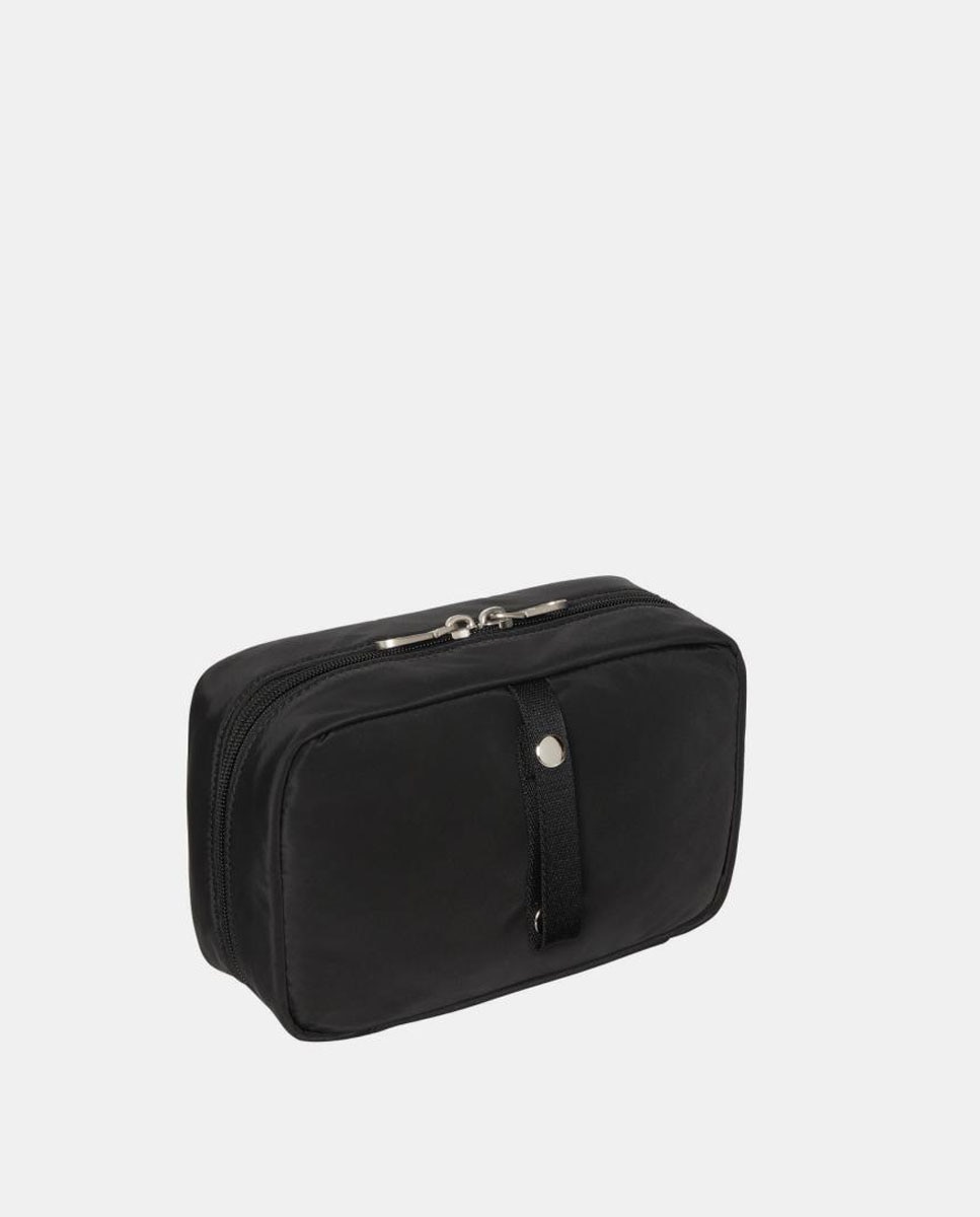 Nécessaire de Maquilhagem em Nylon Preto-2