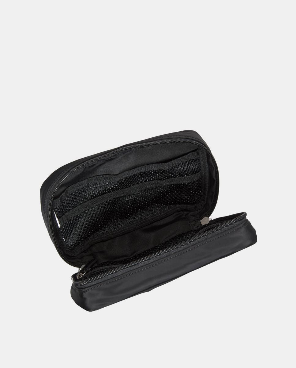 Nécessaire de Maquilhagem em Nylon Preto-3