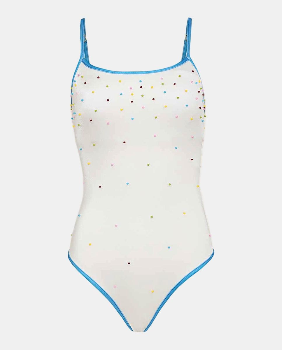 Fato de banho de mulher Branco-4