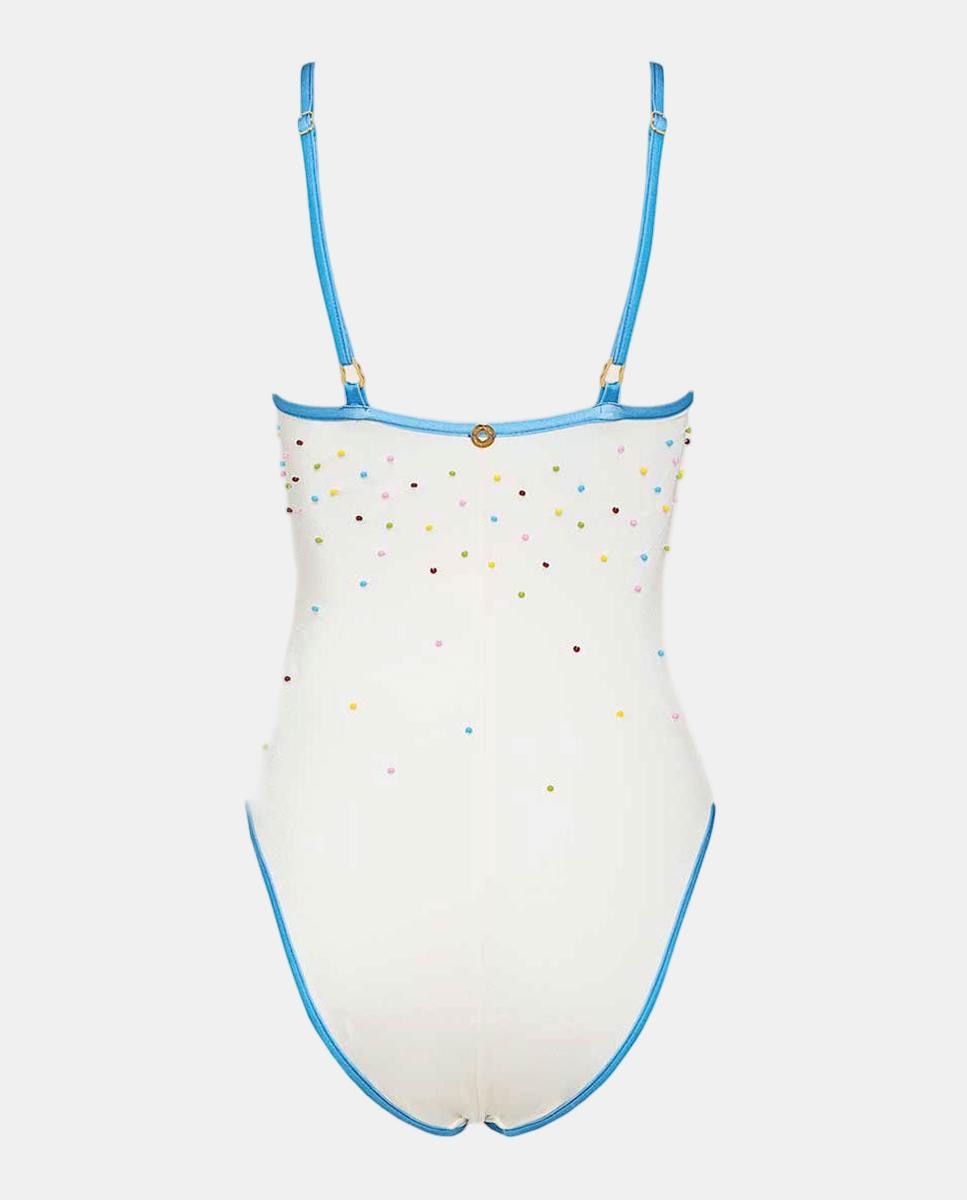 Fato de banho de mulher Branco-5