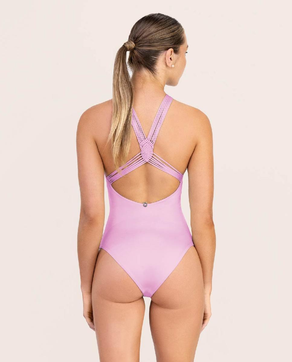 Fato de banho de mulher Rosa-2