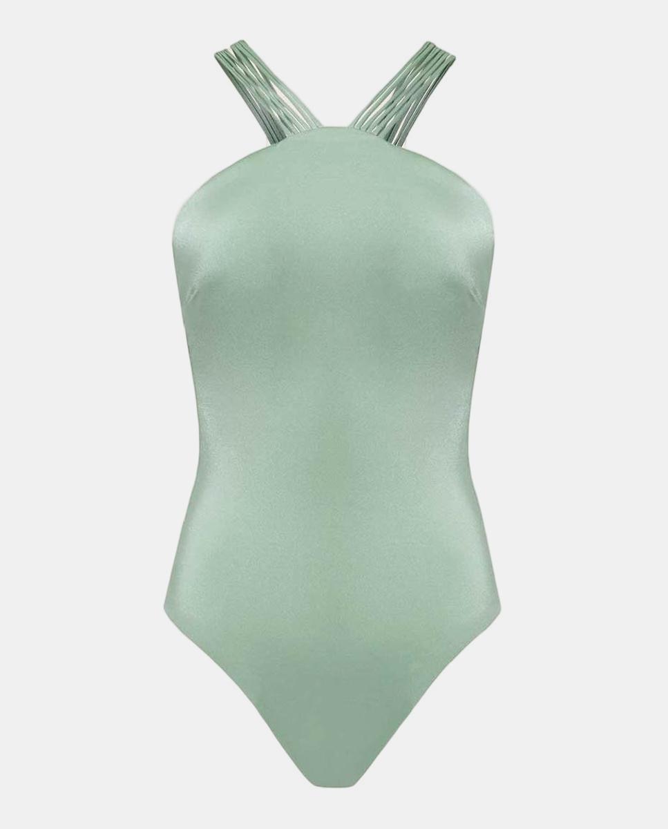 Fato de banho de mulher Verde Água-4