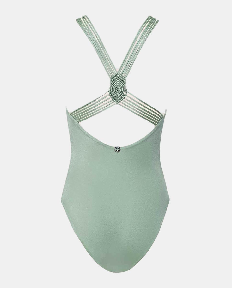 Fato de banho de mulher Verde Água-5