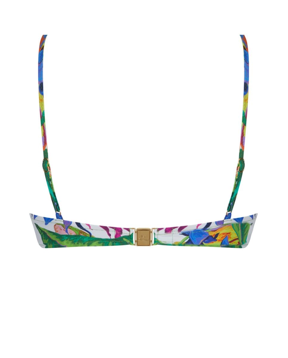 Top de Biquíni ou Soutien de Biquíni Bandeau com Aros com Foam mas sem Enchimento. Alças Amovíveis Multicolor-2