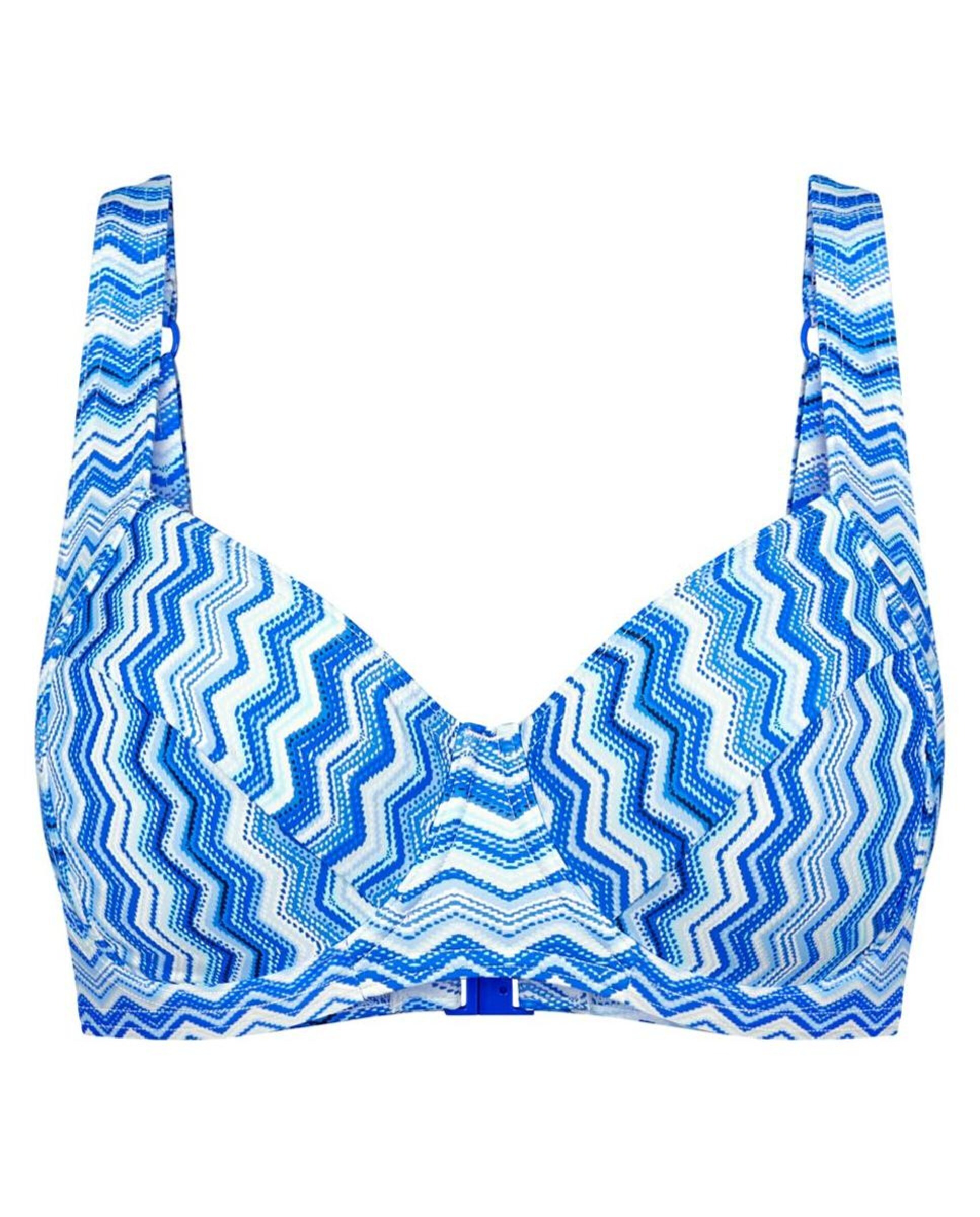 Top de Biquíni Redutor com Aro Azul-4