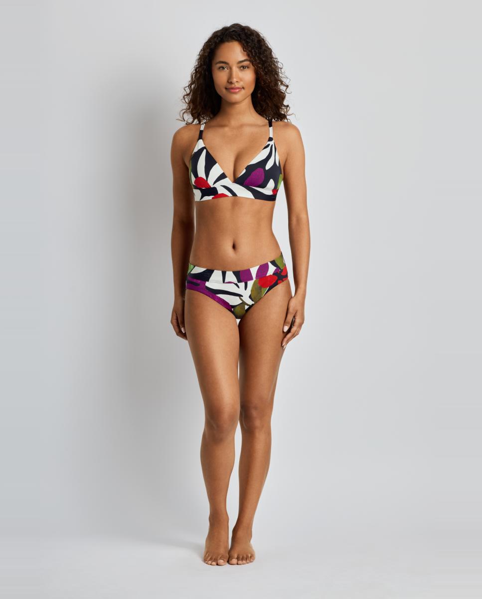 Top de Biquíni Triangular Almofadado Multicolor-3