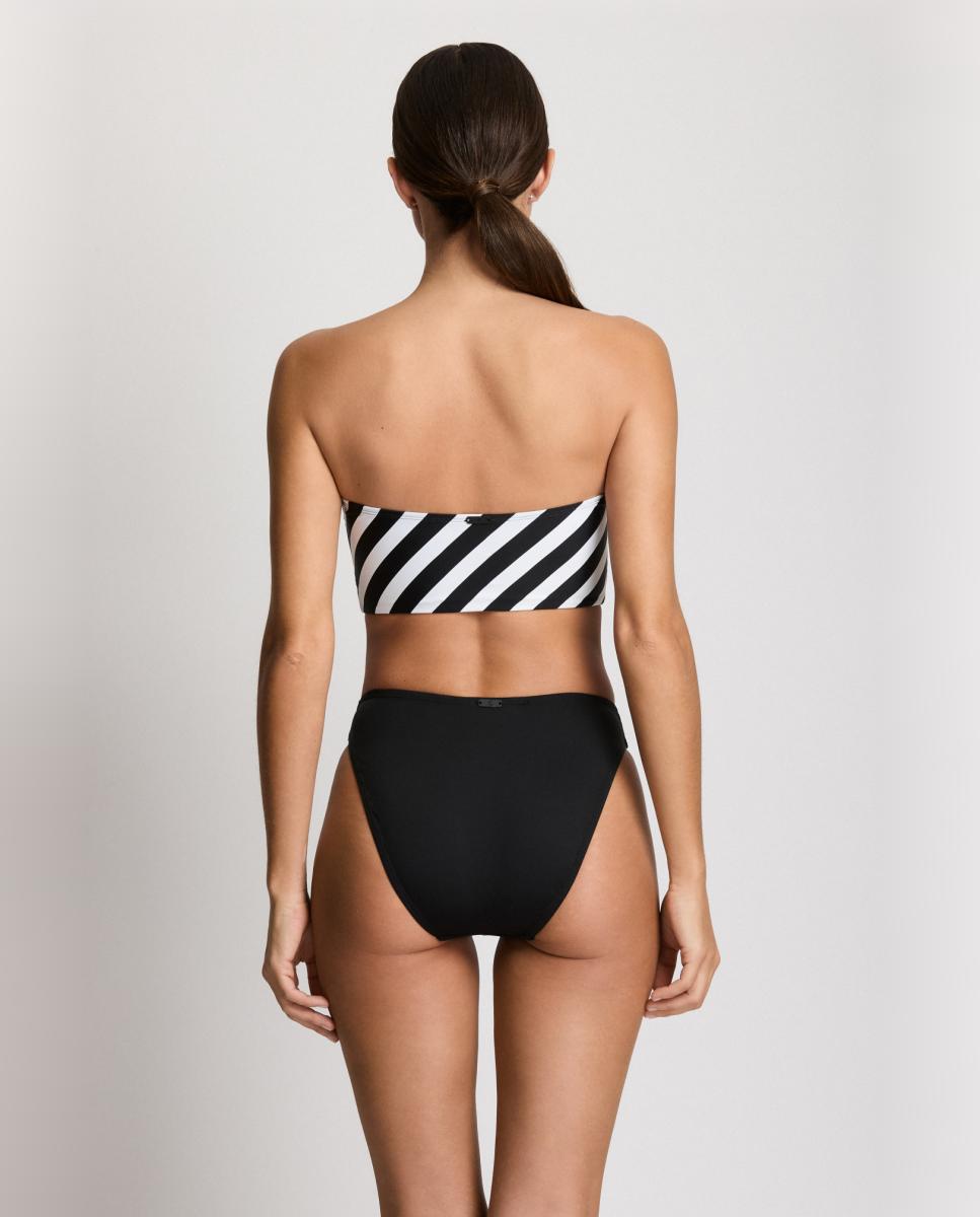 Top de Biquíni Bandeau Preto-2