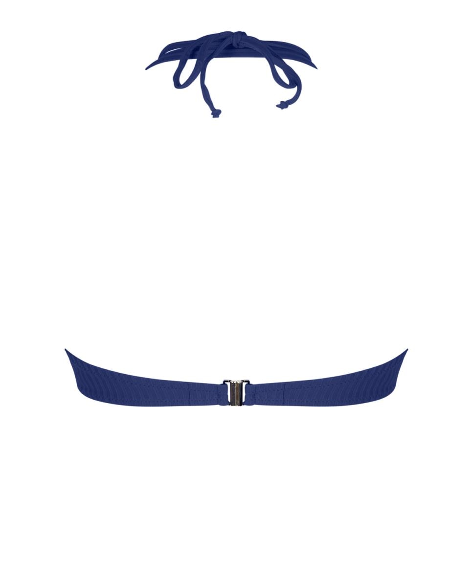 Top de Biquíni Tipo Bandeau sem Alças ou com Alças Amovíveis Azul-marinho-2