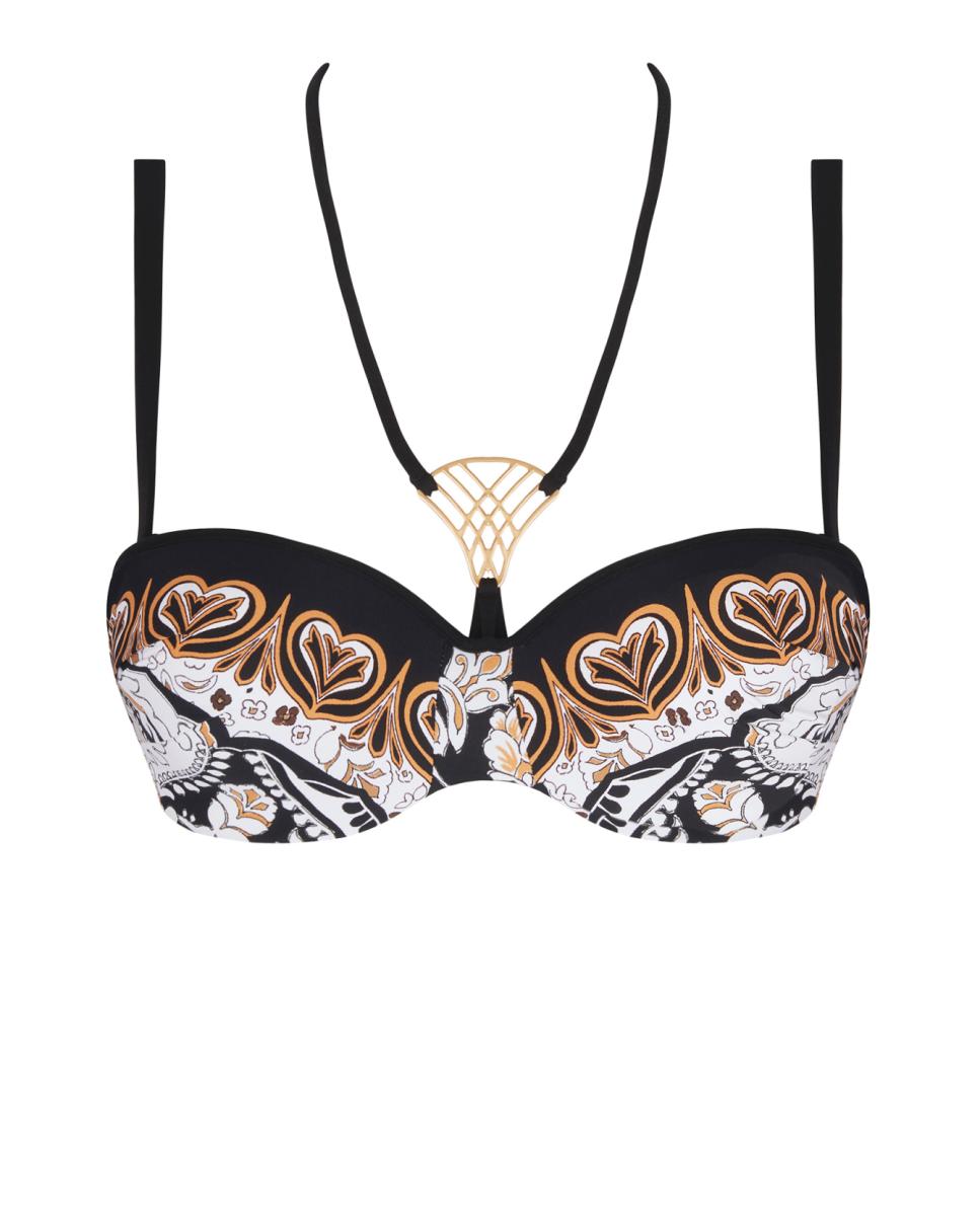 Imagem 0 de Top de Biquíni ou Soutien de Biquíni Bandeau com Aros com Foam mas sem Enchimento. Alças Amovíveis
