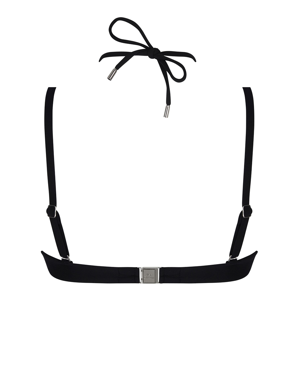 Top de Biquíni ou Soutien de Biquíni Bandeau com Aros com Foam mas sem Enchimento. Alças Amovíveis Preto-2