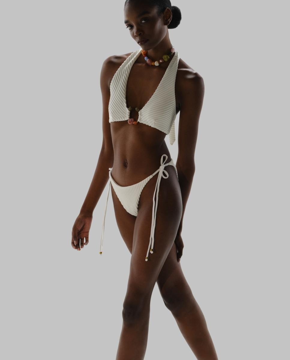 Soutien de Biquíni Halter Branco-4