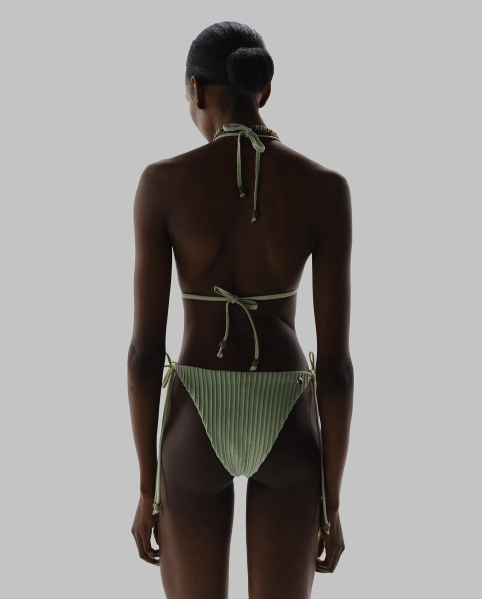 Sujetador de bikini cortina - Baobab - Coral Verde claro-5