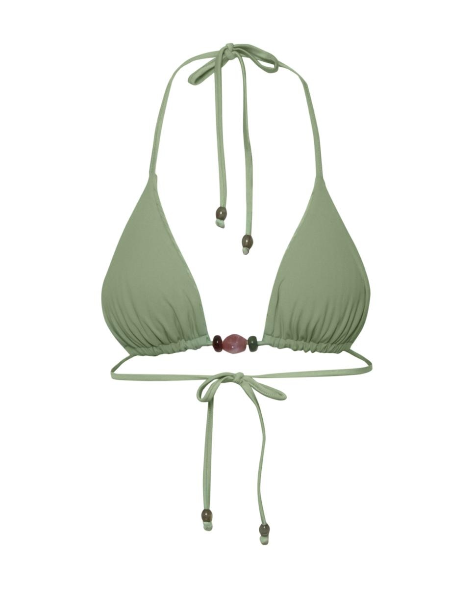Sujetador de bikini cortina - Baobab - Coral Verde claro-9