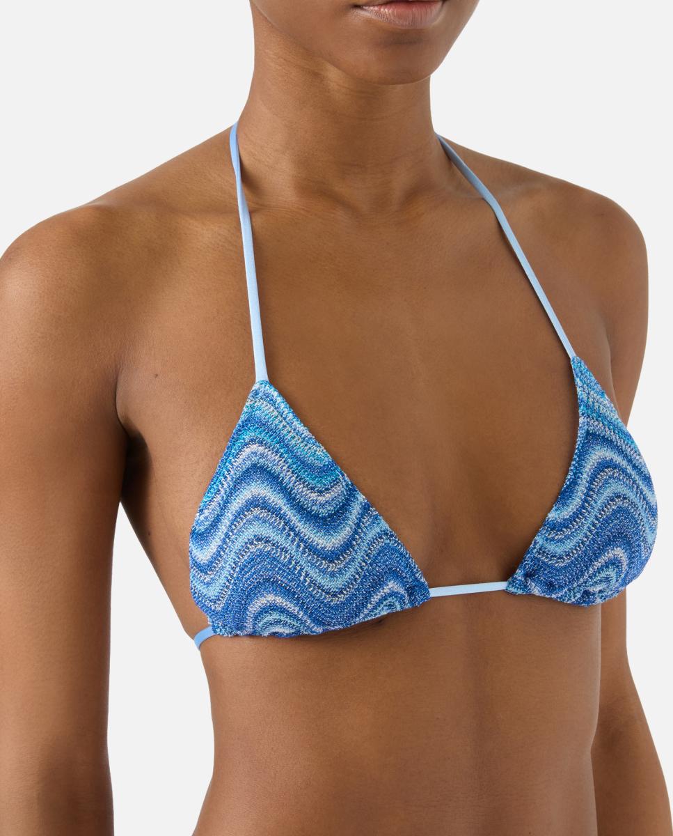 Imagem 0 de Top de Biquíni com Ondas - Azul