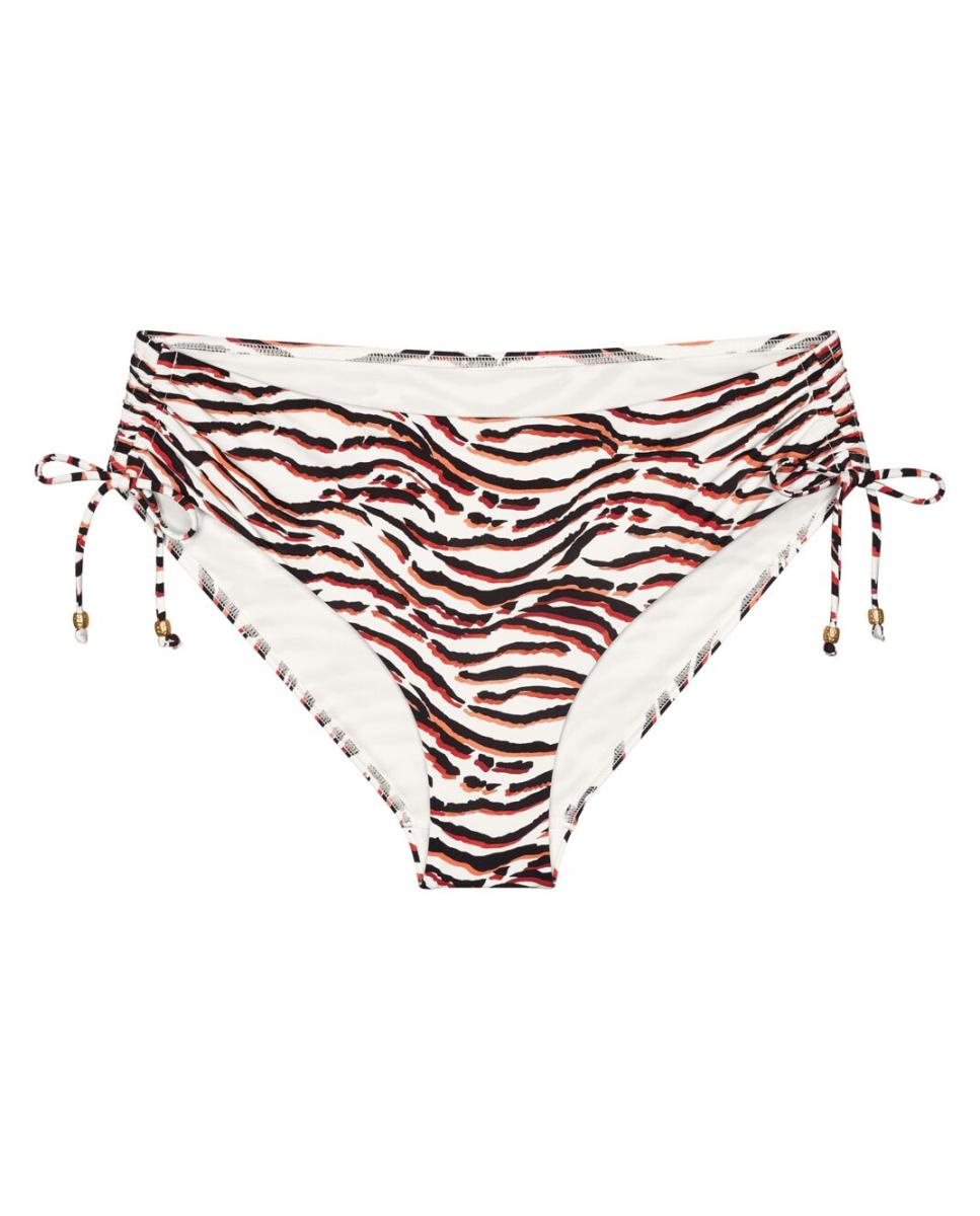 Cueca de Biquíni de Cobertura Média com Lados Ajustáveis Multicolor-4
