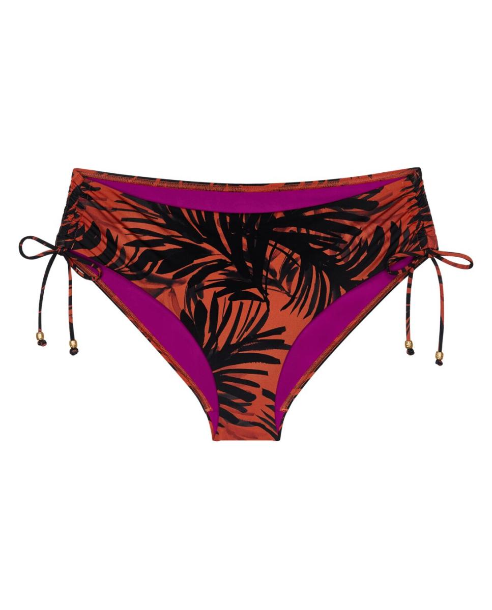 Cueca de Biquíni de Cobertura Média com Lados Ajustáveis Multicolor-4