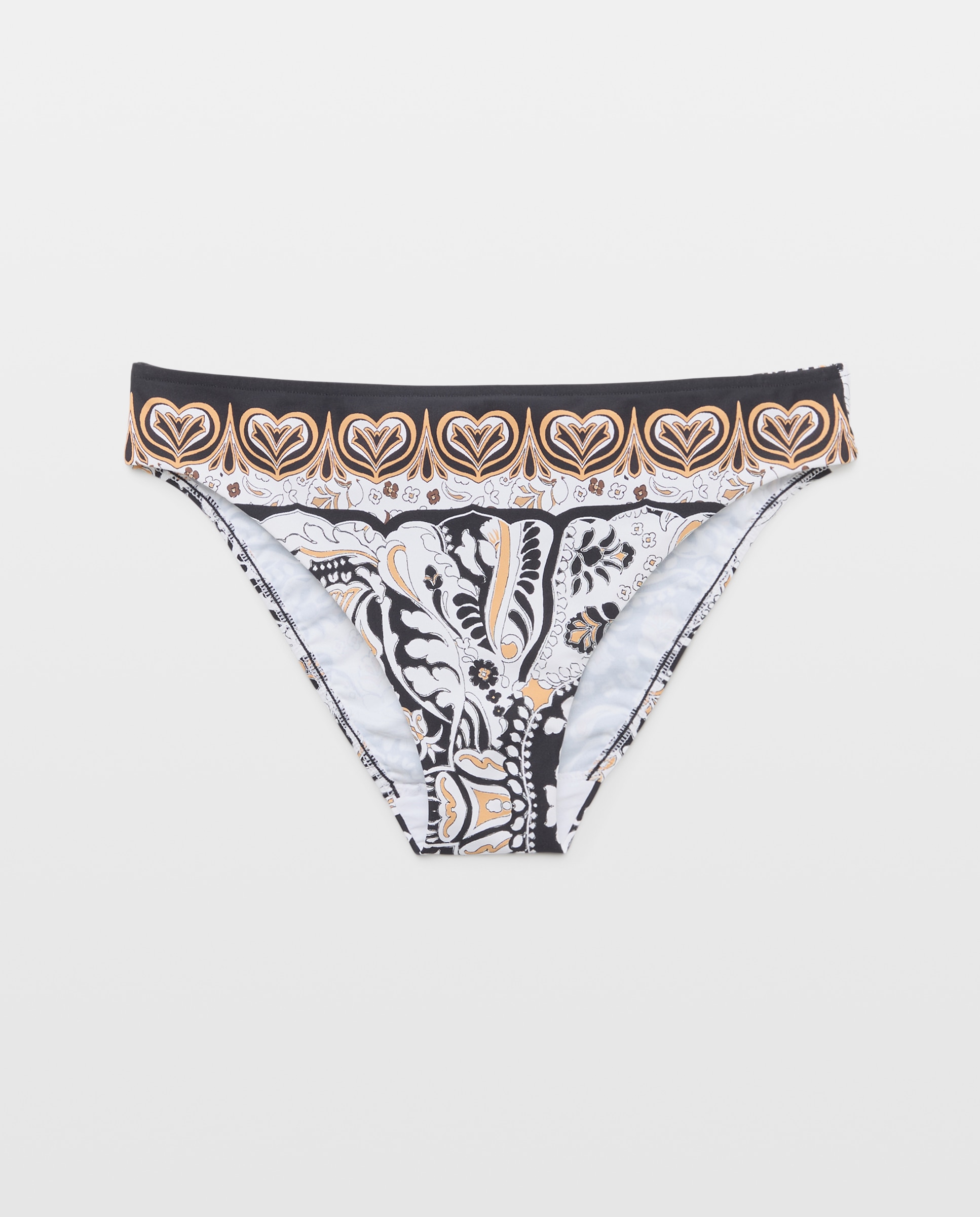 Cueca de Biquíni Normal que se Ajusta Bem. Licra de Alta Qualidade e Elástico Branco-1